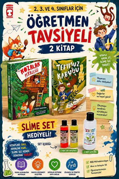 Timaş Çocuk TİMAŞ 2,3. ve 4.Sınıflar İçin Kozalak Krallığı - Temmuz Kabuğu (S...