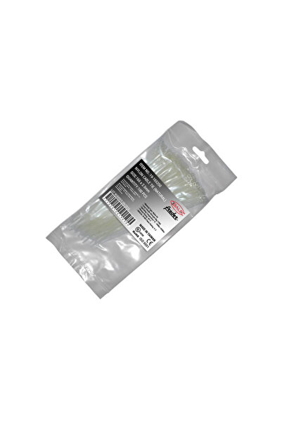 Generic Διάφανα Λευκά Δεματικά καλωδίων - tire up, 165 x 2,5 mm, 100τμχ