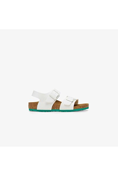 Birkenstock New York Bf Desert Soil Çocuk Beyaz Sandalet Juststep