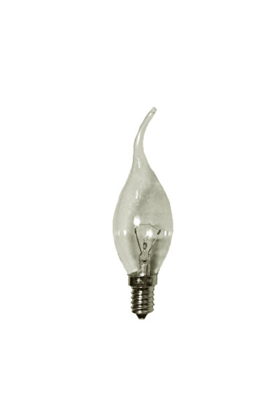Adeleq Λάμπα κεράκι με μύτη, διάφανη, 60W, για Ε14 (μινιόν)