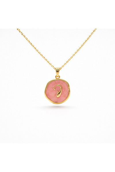 PerleJewelry Dolphine Rose Blush Gold Kolye