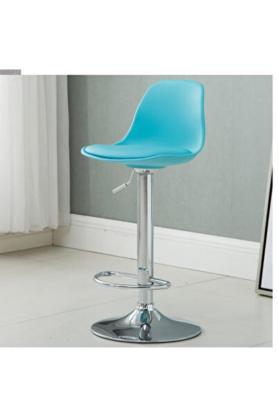 shopandshop Adjustable Bar Stool, 360° Swivel Bar Chair with Backrest and Foo...