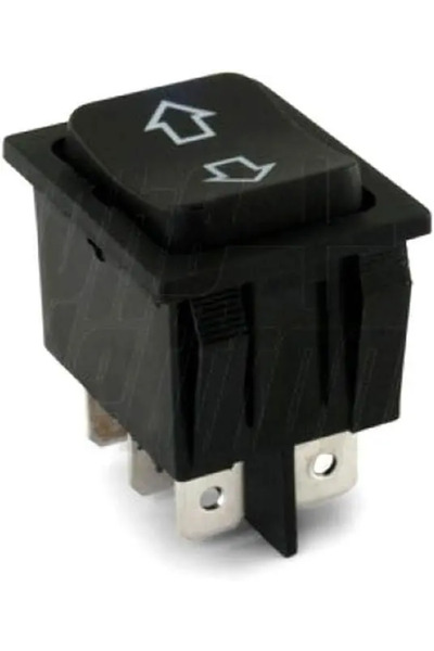 E-JOLLY Buton comutator 12V 35A (MOM)-OFF-(MOM) fara retinere 28x22mm negru G...