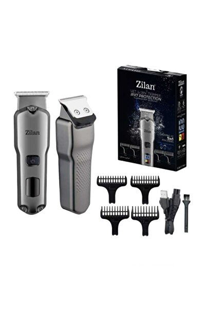 Zilan Aparat de tuns multifuncțional 5 în 1 ZLN8634 - impermeabil IPX7, acumu...