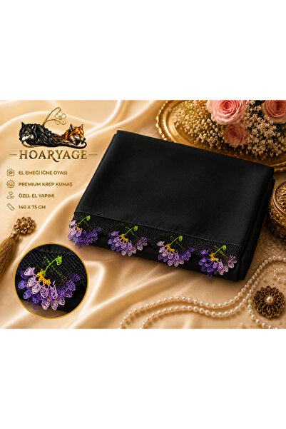hoaryage Handcrafted Needle Embroidered Prayer Cover Dowry Cover Mevlit Heads...