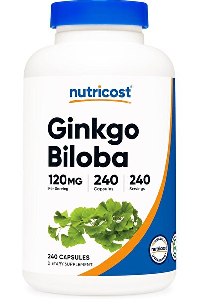 Nutricost مستخلص الجنكة بيلوبا 120 ملغ - مستخلص الجنكة بيلوبا فائق القوة - خا...