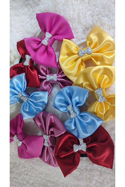 Çiğdem Tuhafiye Satin Double Children's Buckle 5 Pairs