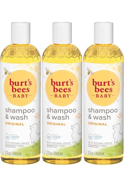 Burt's Bees Shampoo for All Hair Types, Gentle Cleansing, Moisturizing, Tear-...