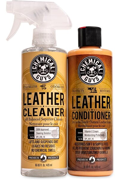 CHEMICAL GUYS SPI_109_16 Leather Cleaning & Conditioner Kit (2-16 oz bottles)