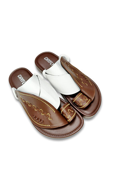 Khayrat Slipper شباشب رجالية كلاسيكية بتصميم عربي، نعل مانع للانزلاق، مادة مت...