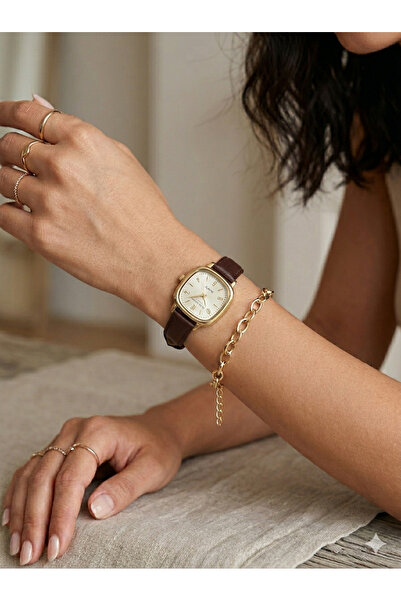Tisaati Special Luxury Numeral Vintage Design Leather Strap Women's Wristwatc...