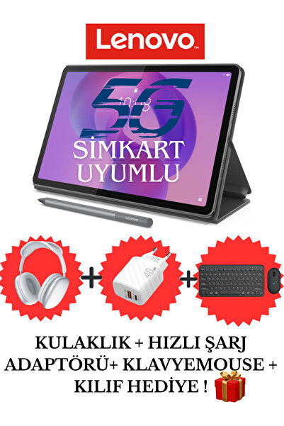 LENOVO Tab K11 Gen 2 Simkart Uyumlu Wi-Fi + Lte Android 11 Inç 8 GB 128 GB Ta...