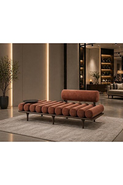 larissa design ahşap puf bench (ölçü ve kumaş seçenekleri için iletişime geçi...