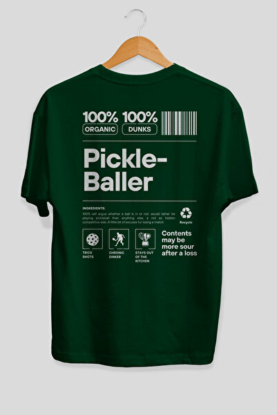 Ankhises Pickleballer velika zelena majica sa printom na leđima, 100% pamuk, ...