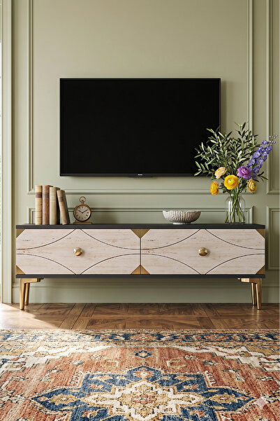 YUMEDİ DESİGN TSA1297ATG - ELİFA TV STAND , TV SEHPASI 120CM ANTRASİT-TRAVERT...