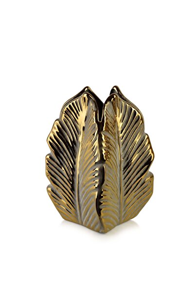 MONDEX Vază Ceramică YARINE GOLD 8x10x23 cm Auriu 1 buc.
