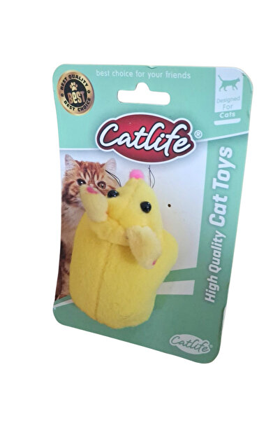 magicool Cat Toy Plush Mouse Yellow