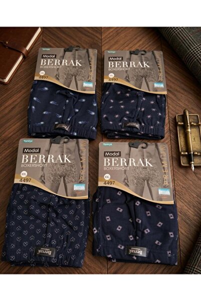 Berrak Underwear Desenli Boxershort(Tekli Satılır)