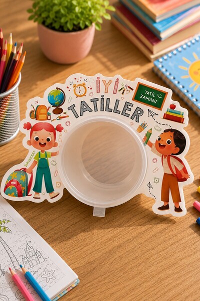 MSticker İyi Tatiller Şekerleme Kutusu 12 li – Karne Hediyesi Çocuk Şeker Kut...