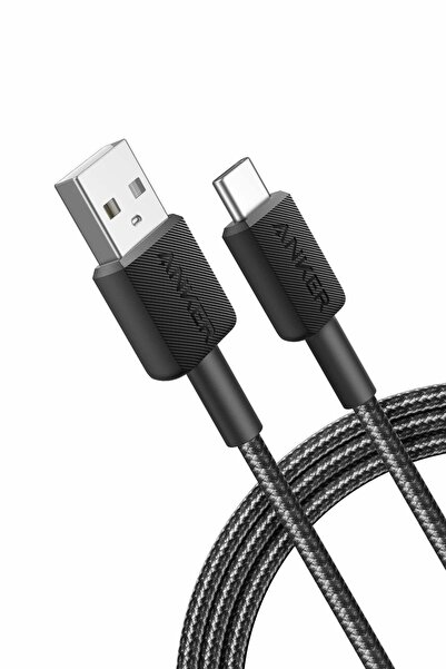 Anker 322 USB-C към USB-A кабел, 1.8м, черен