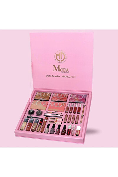 Moda Beauty مجموعة مكياج مودا بيوتي الحصرية 34 قطعة - البوكس الشامل للوجه وال...