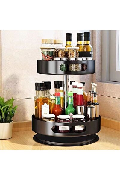 FLYPRO Organizer Spice Rack, 2 Tier Height Adjustable Spice Organization for ...