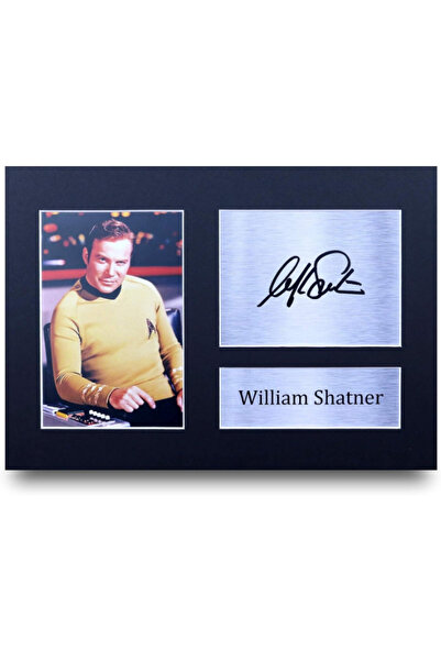 HWC Trading William Shatner Gift Signed A4 Printed Autograph Star Trek Gifts ...