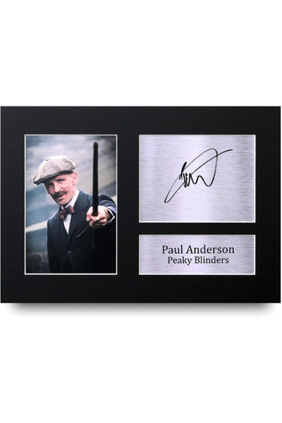 HWC Trading Paul Anderson Gift A4 Printed Autograph Peaky Blinders Gifts Prin...