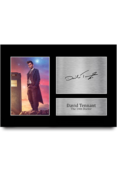 HWC Trading A4 David Tennant 14th Doctor Dr Who Gifts Printed Signed Autograp...