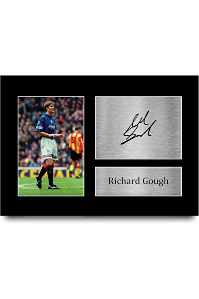 HWC Trading A4 Richard Gough Rangers 9 in a Row Captain Gifts Printed Signed ...