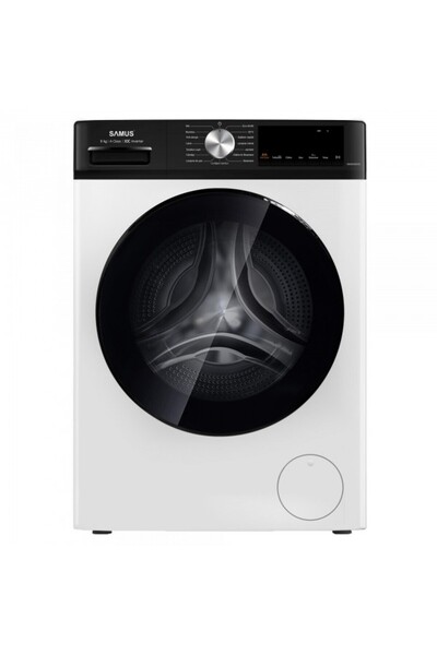 Samus WSDMI-80142 Mașină de spălat cu invertor de 8 kg, Afișaj LED, 16 Progra...