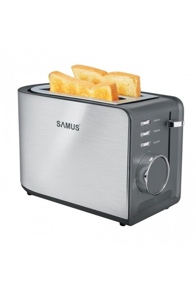 Samus TOASTY 850W Prăjitor de pâine cu 2 felii, cu 7 setări, funcție de dezgh...