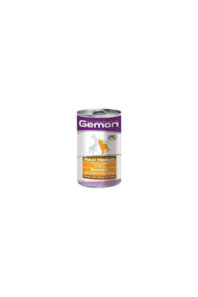 Monge Hrana Umeda Pentru Caini, Gemon Medium Adult, Pui Si Curcan, 1250 g