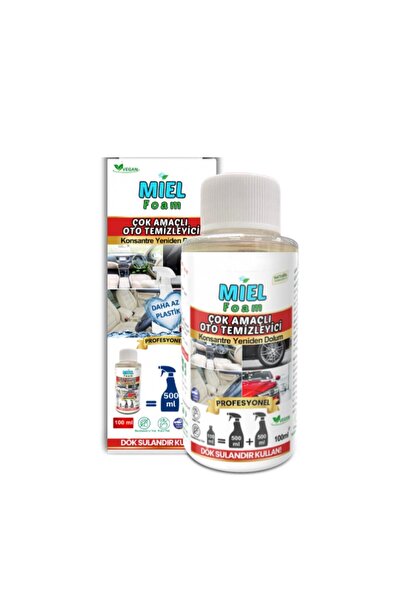 Miel Foam Konsantre Oto Çok Amaçlı Temizleyici - Bitki Bazlı- Bitkisel İçerik...