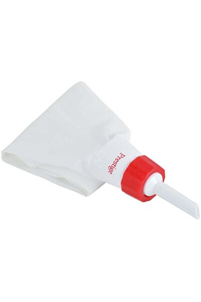 Prestige Icing Bag With 6 Plastic Nozzles White/Red 23.2x11.8x2.8cm