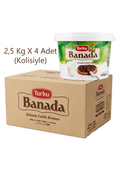 Torku Banada Kakaolu Fındık Kreması 2,5 Kg X 4 Adet (Kolisiyle)