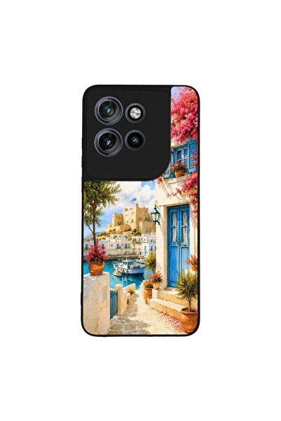 Sonique Θήκη Greek Island Muse Series για Motorola Edge 50 Neo 5G Ροδίτικο Λι...