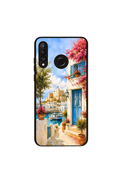 Sonique Θήκη Greek Island Muse Series για Huawei P30 Lite Ροδίτικο Λιμάνι