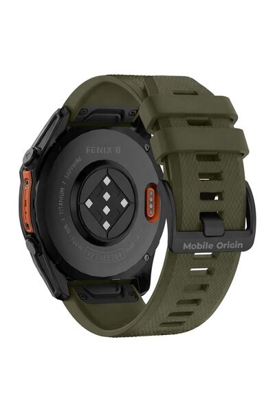 Mobile Origin Curea de ceas din silicon Easy Strap 20mm pentru Garmin, Verde ...