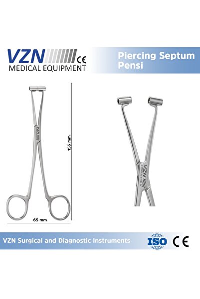 VZN Piercing Septum Pensi Tüplü İnce Uçlu Tip2