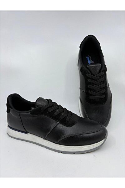 Papuccu Black Men's Leather Shoes