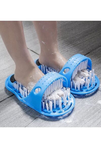 EASY FEET 2 Pcs Plastic Dead Skin Removal Massage Slippers Foot Scrubber Shoe...