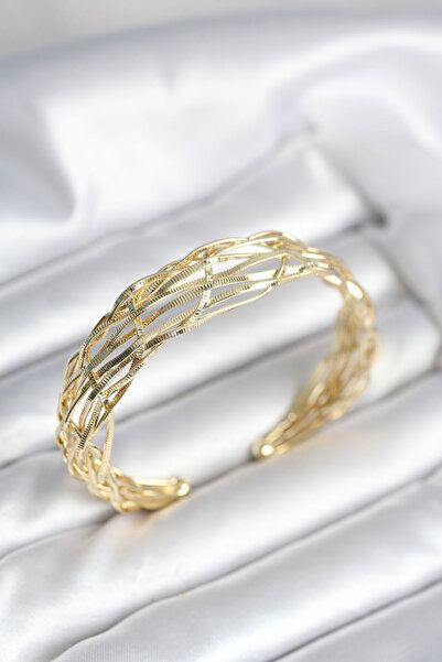 OGHAMAY Gold Color Brass Vintage Women's Bracelet