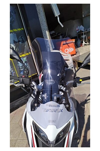 ZEUS MOTOR 2019-2023 Benelli TRK 251 Uyumlu Uzun Ön Cam Açık Füme