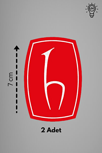 NET REKLAM 2 Adet 7x5 cm Hacettepe Üniversitesi UV Baskı Çok Amaçlı Logo Stic...