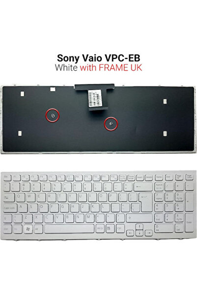 Sony Πληκτρολόγιο φορητού υπολογιστή για VPC-EB UK με πλαίσιο και αγγλική (UK...