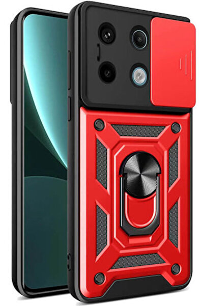 OEM Πίσω Κάλυμμα Slide Μεταλλικό Κόκκινο (Redmi Note 13 Pro 5G / Poco X6) Κωδ...