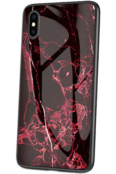 OEM Μαρμάρινο Πίσω Κάλυμμα Μαύρο (iPhone XS Max)