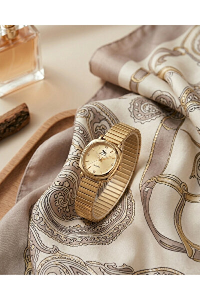 DNZ Watch Store Minimal Yaylı Kordonlu Retro Kadın Kol Saati