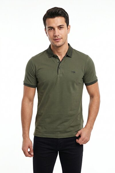 Raymons Men's Polo Collar Short Sleeve T-Shirt Regular Fit T3000 Bgl-St05555